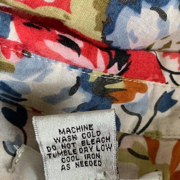 WD NY Cotton Western Floral Snap-Front Shirt Sz L #3F - Picture 8 of 8